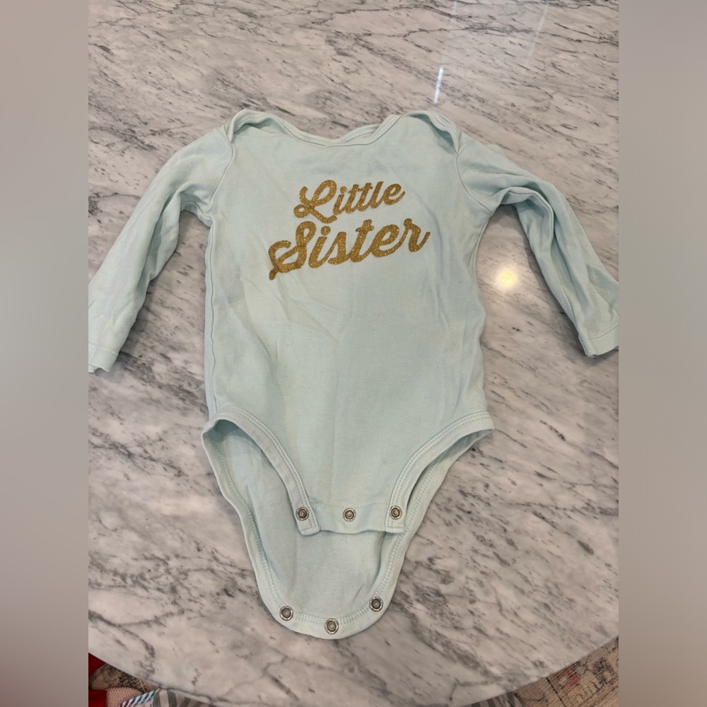 Little sister diaper shirt 18 months
